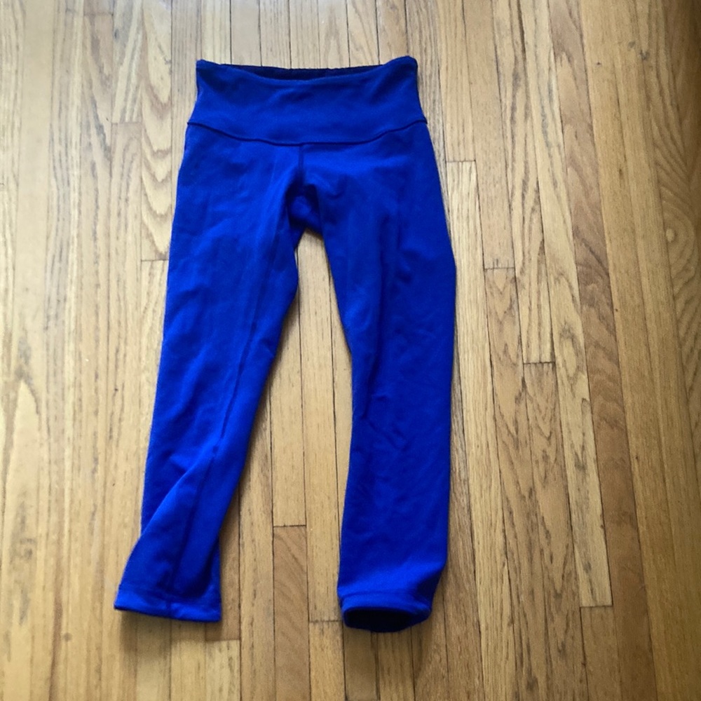Wunder Under Crop Reversible Emerald Blue/ Sapphire Blue